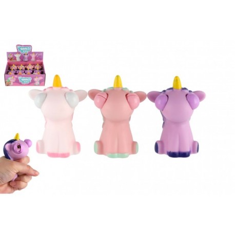 TEDDIES Jednorožec mačkacia antistresova guma 9 cm