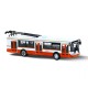 RAPPA Kovový trolejbus červený 16 cm